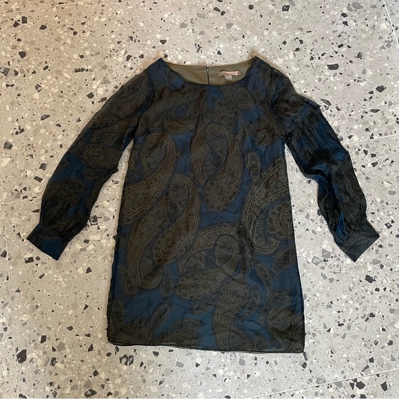 60s inspired paisley shift mini dress - Picture 1 of 4